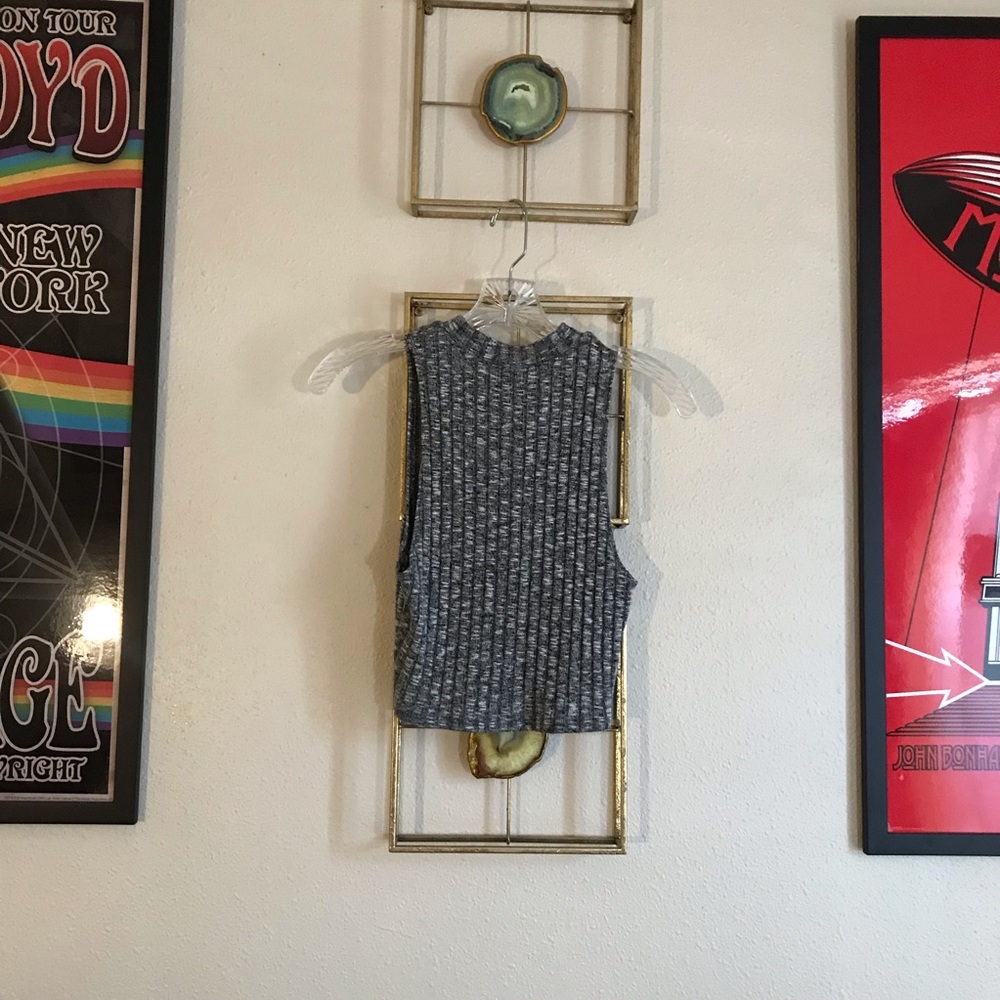 Grey Crop Top